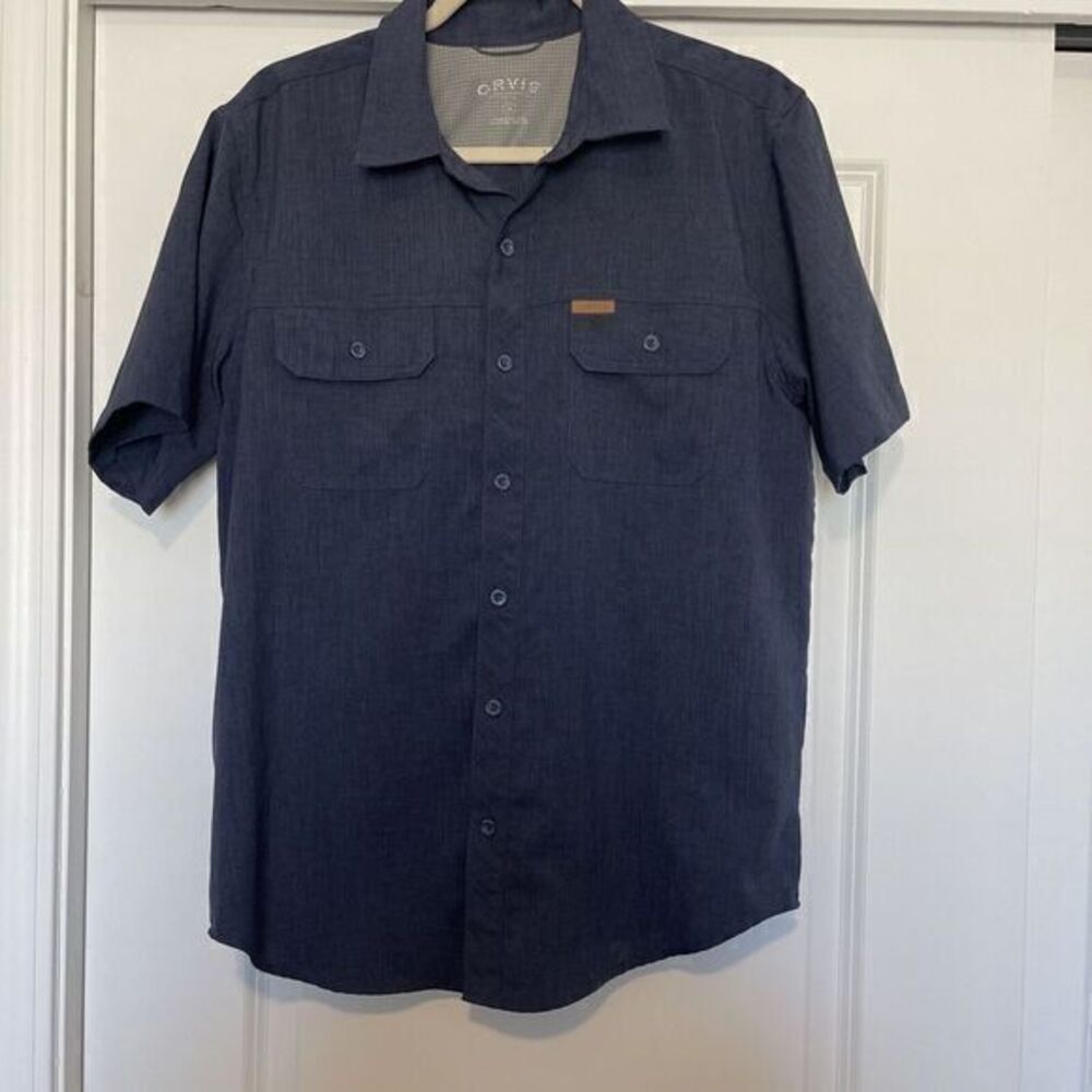 Orvis Sporting Traditions‎ Short Sleeve Navy Blue Sz M
